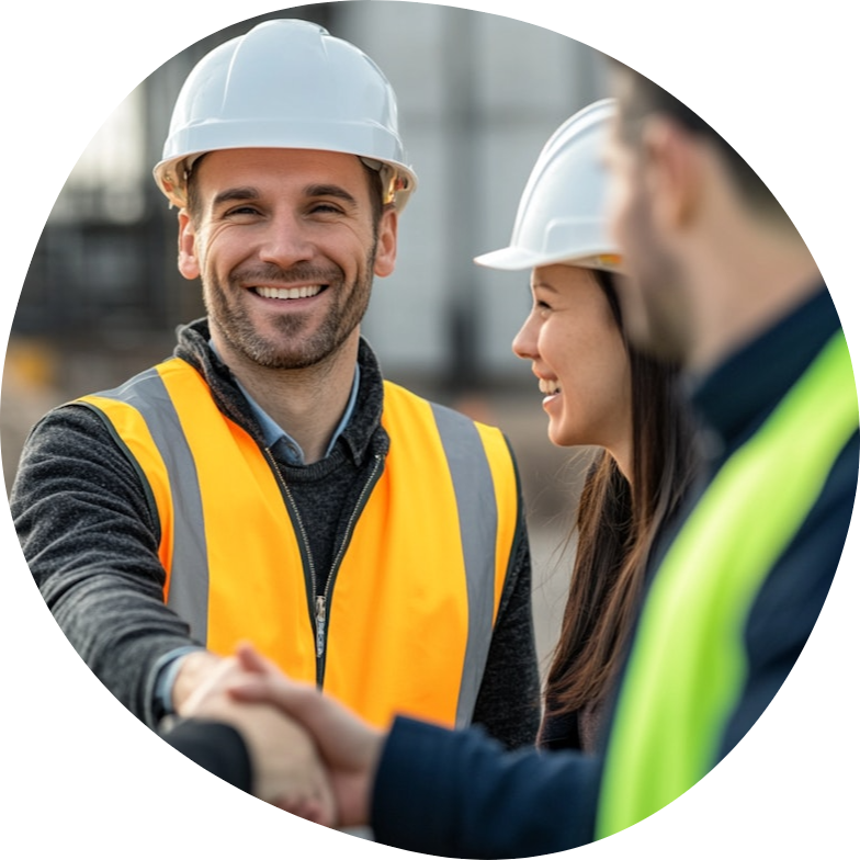 Professional team working together in the Gulf region